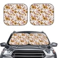 thumbnail image 1 of Kdxio Sunflowers And Butterflies Print 2-Piece Sun Shade Front Windshield - Foldable Car Front Window Sunshades for Most Sedans SUV Truck, 1 of 6