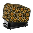 Kdxio Sunflowers And Bww Print Toaster Cover Bread Machine Cover Fits