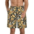 thumbnail image 1 of Kdxio Sunflowers Bee Pattern Mens Casual Shorts - Drawstring Summer Beach Sports Shorts for Men, 1 of 9