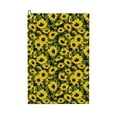 thumbnail image 1 of Kdxio Sunflowers In Vintage Pattern Golf Towel (24" X 16") with Carabiner Clip - The Convenient Golf Cleaning Towel, 1 of 8