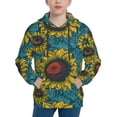 thumbnail image 1 of Kdxio Sunflowers Pattern Boys Athletic Unisex Boys Girls Hoodie with Pocket Sweatshirts-Medium, 1 of 6