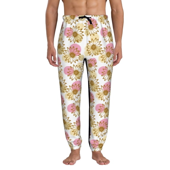 Kdxio Sunflowers Pattern Joggers,Sweatpants for Men with Pockets-Medium