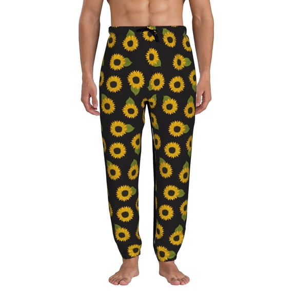 Kdxio Sunflowers Pattern Joggers,Sweatpants for Men with Pockets-XX-Large