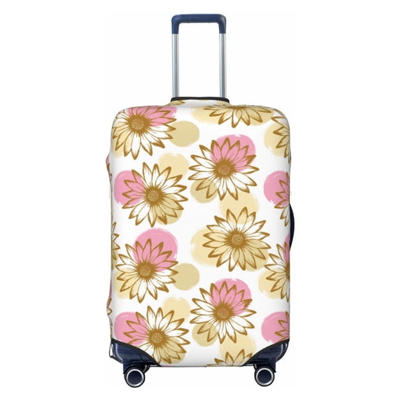 Kdxio Sunflowers Pattern Luggage Cover for Travel,Elastic and Durable,Fits 18-32 Inch,Anti-Scratch Suitcase Protector