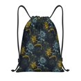thumbnail image 1 of Kdxio Sunflowers Print Drawstring Backpack Bag,Waterproof Draw String Back Sack, Gym Drawstring Bags Swim Bag For Unisex, 1 of 9
