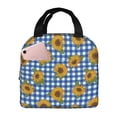 thumbnail image 1 of Kdxio Sunflowers Print Insulated Lunch Bag,Reusable Tote Lunch Box for Women Men,Leakproof Cooler Lunch Bags for Work Office Travel Picnic, 1 of 6