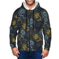 thumbnail image 1 of Kdxio Sunflowers Print Men Hoodies Casual Hoodies for Men with Zip Pockets Full Zip Long Sleeve Sweatshirt Sports Hooded Jacket-3X-Large, 1 of 5