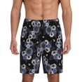 thumbnail image 1 of Kdxio Sunflowers Print Mens Sleep Shorts Bottoms Soft Comfy Pajama Wear Pants with Drawstring Pockets, 1 of 7