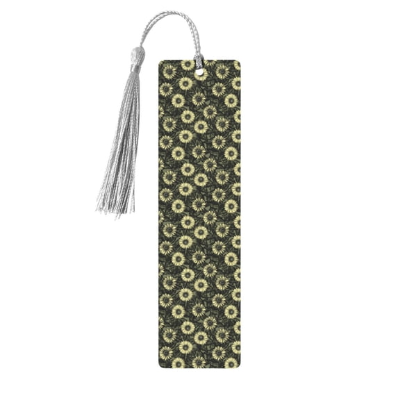 Kdxio Sunflowers Print Metal Tassel Bookmarks,Perfect Gift for Art Lovers and Bookworms Metal Bookmarks for Women