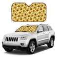 thumbnail image 1 of Kdxio Sunflowers Print Windshield Sun Shade, Foldable Sun Blocker for Car,Truck,SUV Automotive Interior Sun Protection,Reflective Shade for Front Windshield(Small), 1 of 6