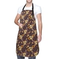 thumbnail image 1 of Kdxio Sunflowers with Skull and Hand Apron with Pockets Adjustable Kitchen Aprons for Men Women Waterproof Aprons for Cooking,Drawing,Crafting, Baking Household Cleaning, 1 of 8