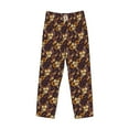 thumbnail image 1 of Kdxio Sunflowers with Skull and Hand Print Men's Sleep Pajama Pant Lounge Pants with Pockets, 1 of 8