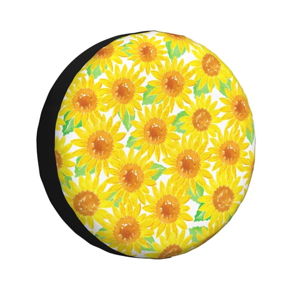 Kdxio Sunflowers2 for Tire Cover Wheel Protectors Tyre Covers Weatherproof Wheel Covers Universal Fit for Trailer Rv SUV Truck Camper Travel Trailers 17 inch