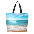 thumbnail image 1 of Kdxio Sunny Ocean Waves Casual Tote Bags Women Big Capacity Shoulder Bag for Women Travel Shoulder Bags Handbags, 1 of 1