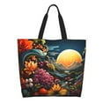 thumbnail image 1 of Kdxio Sunset Floral Fantasy Landscape Casual Tote Bags Women Big Capacity Shoulder Bag for Women Travel Shoulder Bags Handbags, 1 of 1