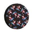 Kdxio Surfing Santa for Tire Cover Wheel Protectors Tyre Covers