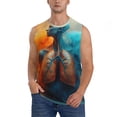 thumbnail image 1 of Kdxio Surreal Body Art for Men's Muscle T-shirt,Sleeveless for Workout Running Athletic Gym Lounge Casual, 1 of 5