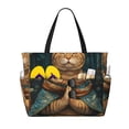 thumbnail image 1 of Kdxio Surreal Meditating Cat for Beach Bag for Women Large Beach Tote Bag Waterproof Sandproof Swim Bag with Zipper Pockets Beach Vacation Travel, 1 of 7