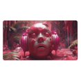 thumbnail image 1 of Kdxio Surreal Pink Headphones Print Large Gaming Mouse Pad,Non-Slip Base,Water Resist Keyboard Pad for Gamer,Office & Home,29.5 x 15.8 in, 1 of 6