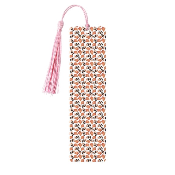 Kdxio Sushi Roll Print Metal Tassel Bookmarks,Perfect Gift for Art Lovers and Bookworms Metal Bookmarks for Women