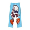 thumbnail image 1 of Kdxio Sushi Salmon Surfing Print Men's Sleep Pajama Pant Lounge Pants with Pockets, 1 of 8