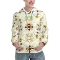 thumbnail image 1 of Kdxio Sweet Bee Print Womens Oversized Hoodies Sweatshirts Hooded Pullover Tops Sweaters Casual-Medium, 1 of 7