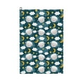 thumbnail image 1 of Kdxio Sweet Dream Lamb Pattern Golf Towel (24" X 16") with Carabiner Clip - The Convenient Golf Cleaning Towel, 1 of 8