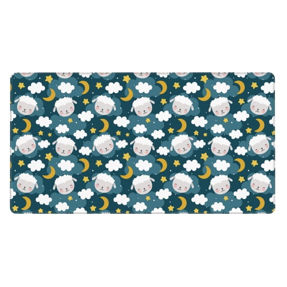 Kdxio Sweet Dream Lamb Print Large Gaming Mouse Pad,Non-Slip Base,Water Resist Keyboard Pad for Gamer,Office & Home,29.5 x 15.8 in