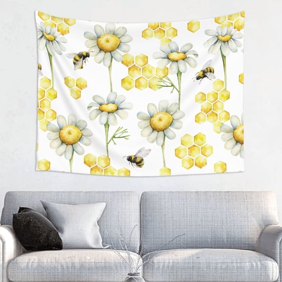 Kdxio Sweet Honey Wall Hanging Tapestries Banner For Bedroom College Dorm Home Living Room Party Decor 29X37 In