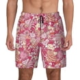 thumbnail image 1 of Kdxio Sweet Print Men's Swim Trunks with Compression Liner 7 Inch Inseam Quick Dry Swim Shorts, 1 of 7