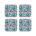 thumbnail image 1 of Kdxio Swimming Bulldog Funny Coasters,4 Pcs Leather Coasters,Housewarming Gifts,Protect Furniture from Water Marks Scratch and Damage, 1 of 8