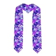 thumbnail image 1 of Kdxio Swirl Print Blue Purple1 Graduation Stole Class, Graduation Sash, Unisex Adult 36" Academic Commencements-Sharp Corner, 1 of 7