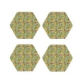 thumbnail image 1 of Kdxio Taco Funny Coasters,4 Pcs Leather Coasters,Housewarming Gifts,Protect Furniture from Water Marks Scratch and Damage, 1 of 6