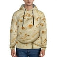 thumbnail image 1 of Kdxio Taco Tortillas Print Mens Casual Hooded Collar Drawstring Hoodies Pullover Sweatshirts Casual Long Sleeve Shirts-Medium, 1 of 7