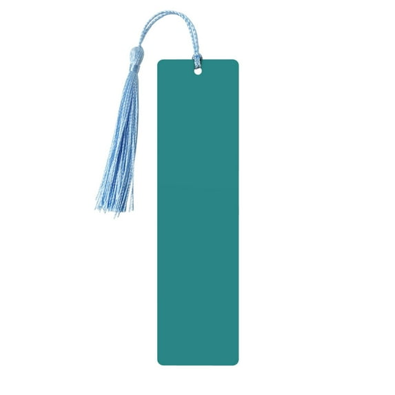 Kdxio Teal Print Metal Tassel Bookmarks,Perfect Gift for Art Lovers and Bookworms Metal Bookmarks for Women
