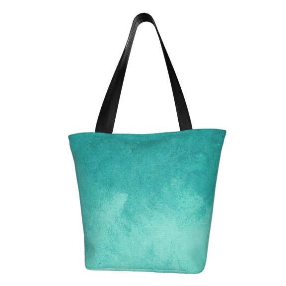 Kdxio Teal Turquoise1 Women Reusable Grocery Bags Foldable Ripstop,Reusable Shopping Bags for Shopping,Gym,Gift