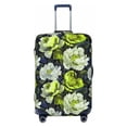 thumbnail image 1 of Kdxio Teal floral elegance Pattern Luggage Cover for Travel,Elastic and Durable,Fits 18-32 Inch,Anti-Scratch Suitcase Protector-No luggage included, 1 of 5