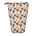 thumbnail image 1 of Kdxio Telescopic Pencil Bag Pen Holder Stationery Case,Stand-up Retractable Transformer Bag Organizer for Christmas Holiday(Cute Cats), 1 of 6