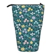 thumbnail image 1 of Kdxio Telescopic Pencil Bag Pen Holder Stationery Case,Stand-up Retractable Transformer Bag Organizer for Christmas Holiday(Floral), 1 of 6