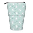 thumbnail image 1 of Kdxio Telescopic Pencil Bag Pen Holder Stationery Case,Stand-up Retractable Transformer Bag Organizer for Christmas Holiday(Playing Rabbit), 1 of 6