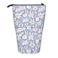 thumbnail image 1 of Kdxio Telescopic Pencil Bag Pen Holder Stationery Case,Stand-up Retractable Transformer Bag Organizer for Christmas Holiday(Rabbit And Floral), 1 of 6