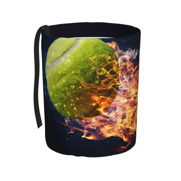 Kdxio Tennis Ball In Fire1 Car Trash Can Garbage Car Accessories Trash Can Car Waste Bin for for Driver and Passenger Any Vehicle