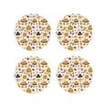thumbnail image 1 of Kdxio Thanksgiving Funny Coasters,4 Pcs Leather Coasters,Housewarming Gifts,Protect Furniture from Water Marks Scratch and Damage, 1 of 8