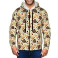 thumbnail image 1 of Kdxio Thanksgiving Print Men Hoodies Casual Hoodies for Men with Zip Pockets Full Zip Long Sleeve Sweatshirt Sports Hooded Jacket-XX-Large, 1 of 5