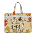 thumbnail image 1 of Kdxio Thanksgiving With A Grateful Heart File Tote Document Bag Business Briefcase Bag Document Organizer Tote Briefcase for Letter A4 Files Business Teacher Office Bag, 1 of 8