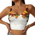thumbnail image 1 of Kdxio Thanksgiving With Autumn Print Workout Crop Tank Top for Women Racerback Yoga Tank Tops Athletic Sports Shirts Exercise Undershirts, 1 of 9
