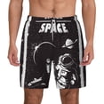 thumbnail image 1 of Kdxio The Race To Space Print Men'S Swim Trunks With Compression Liner 7 Inch Inseam Quick Dry Swim Shorts, 1 of 7