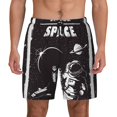 thumbnail image 1 of Kdxio The Race To Space Print Men'S Swim Trunks With Compression Liner 7 Inch Inseam Quick Dry Swim Shorts, 1 of 7