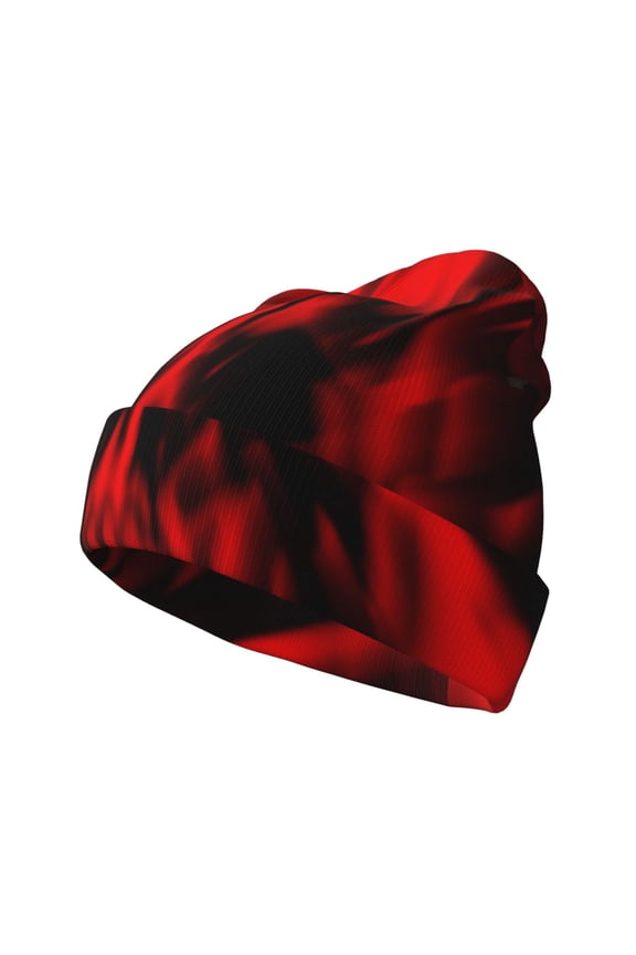 The Red Head Skull Winter Beanie for Men Women Beanie Knit Hat Cuffed Cap Beanie Knit Chunky Snow Cap