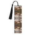 thumbnail image 1 of Kdxio Three Horses Oil Painting Print Metal Tassel Bookmarks,Perfect Gift for Art Lovers and Bookworms Metal Bookmarks for Women, 1 of 8